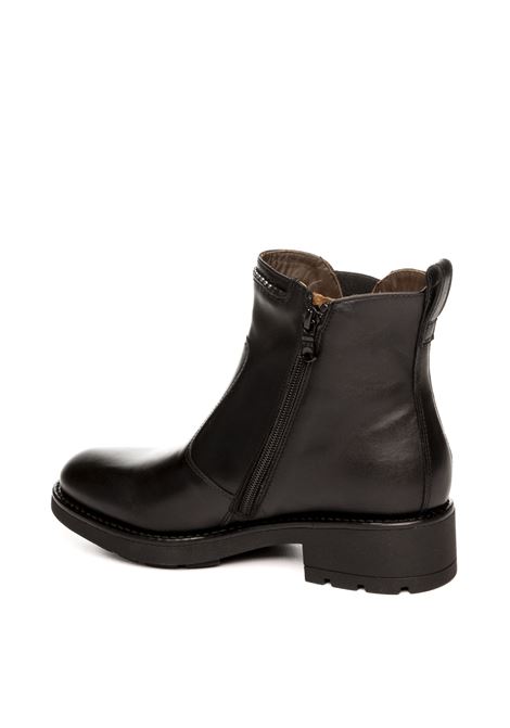 Black leather ankle boot NERO GIARDINI | 411870GUANTO-100